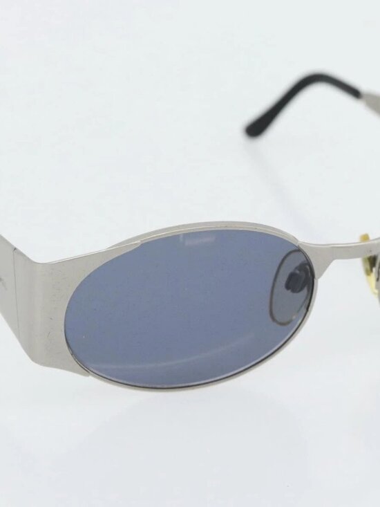 CHANEL Sunglasses metal Silver CC Auth 181482 main image 6